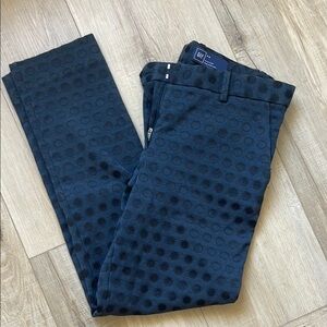 GAP Blue Dress Pants with Polka Dot Pattern